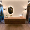 Mondiaz CIRO-DLUX Ensemble de meubles de salle de bains - 190x45x50cm - vasque Solid Surface Saba - 1 bassin à gauche - sans trous de robinet - 4 tiroirs - Dusk SW1533366