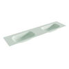Mondiaz BIG small Greey solid surface inbouw wastafel 200cm dubbel SW436054 Mondiaz BIG small Greey solid surface inbouw wastafel 200cm dubbel SW436054