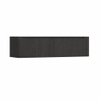 H&R Badmeubelen Juice Wastafelonderkast - 160x45x40cm - rechterhoek afgerond - 2 lades - geïntegreerde greep - basalt SW1260309