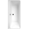 Villeroy & Boch COLLARO Baignoire avec tablier 180x80x47cm angle droite Blanc noir mat SW354253 Villeroy & Boch COLLARO Baignoire avec tablier 180x80x47cm angle droite Blanc noir mat SW354253