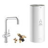Grohe Red Keukenkraan - hoog - 3 in 1 - u uitloop - l size boiler - chroom SW108062