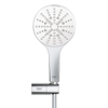 GROHE Rainshower SmartActive 130 Ensemble de douchette - 3 types de jet - rond - avec support - réglable - flexible lisse - 150 cm - chrome/moonwhite SW472425