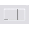 Geberit Sigma20 bedieningsplaat - 2-toets spoeling - rechthoekige knoppen - matwit/easy-to-clean - dualflush - mat wit SW242683