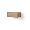Looox Wooden Rounded Badkamermeubel - 30x80x46cm - 1 la - eiken grijs SW1481863