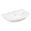 Grohe Bau keramiek lavabo - 56x40x17.3cm - rond - encastré - 1 trou de robinet - blanc SW197118