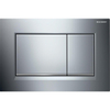 Geberit Sigma20 bedieningsplaat - 2-toets spoeling - rechthoekige knoppen - glans chroom/mat chroom/glans chroom - dualflush - hoogglans chroom SW61797