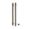 Hotbath &MORE Handdoekradiator - 38x115cm - vierkant - 2 stangen - verticaal - met schakelaar - tuscan bronze (brons) SW1245841