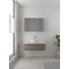 Bruynzeel Giro badmeubelset 49x100x46cm 1 wasbak 1 lade met spiegelkast met softclose composite orlando eiken SW384251 Bruynzeel Giro badmeubelset 49x100x46cm 1 wasbak 1 lade met spiegelkast met softclose composite orlando eiken SW384251