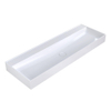 Arcqua Edge Opbouw Wastafel - 120x47x12cm - zonder kraangat - cast marble - glans wit SW1581343