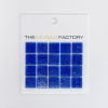 SAMPLE The Mosaic Factory Amsterdam carreau mosaïque 2x2x0.4cm pour mur et sol pour intérieur et extérieur carré Verre Bleu Foncé SW861862