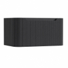 H&R Badmeubelen Juice Wastafelonderkast - 80x45x40cm - afgeronde hoeken - 3D-front - 1 lade - geïntegreerde greep - antraciet mat SW1259071