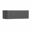 H&R Badmeubelen Juice Wastafelonderkast - 120x45x40cm - linkerhoek afgerond - 3D-front - 1 lade - geïntegreerde greep - wenge SW1259965