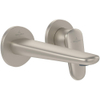 Villeroy & Boch Antao 2 gats - eengreeps wastafelmengkraan - wandmontage - Brushed Nickel (rvs) SW974179