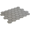 La Mosaic Factory London carreau mosaïque - 28,2x32,1cm - carrelage mural et de sol - Hexagone/Hexagone - Porcelaine Gris Mat SW62252