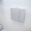 MONDIAZ CUBB Spiegelkast - 80x70x16cm - 2 deuren - carrara marmer SW410331 MONDIAZ CUBB Spiegelkast - 80x70x16cm - 2 deuren - carrara marmer SW410331