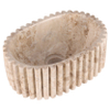 Differnz Ribba vasque - 30x20x12cm - marbre - beige SW1566362