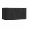 H&R Badmeubelen Juice Meuble sous vasque - 100x45x50cm - coins arrondis - 2 tiroirs - poignée intégrée - basalte SW1489796