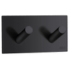 Smedbo BB haak zelfklevende 9cm dubbel zwart rvs SW11023 Smedbo BB haak zelfklevende 9cm dubbel zwart rvs SW11023