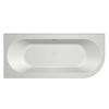 Xenz Charley hoekbad links vrijstaand bad 180x80x60 edelweiss met sleuf overloop SW103247 Xenz Charley hoekbad links vrijstaand bad 180x80x60 edelweiss met sleuf overloop SW103247
