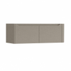H&R Badmeubelen Juice Wastafelonderkast - 120x45x40cm - rechterhoek afgerond - 2 lades - geïntegreerde greep - olive SW1260012