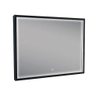 Wiesbaden Avi miroir rectangulaire avec LED, dimmable et chauffage miroir 80 x 60 cm noir mat SW373499