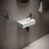 Ideavit Solidcube fontein - 40x22x10cm - rechthoek - kraangat rechts - zonder waste - mat wit SW85923