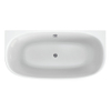 Xenz dion duobath 180x80x60 blanc avec kit de vidange et trop-plein combiné chromé SW381685 Xenz dion duobath 180x80x60 blanc avec kit de vidange et trop-plein combiné chromé SW381685