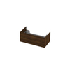 Ink meuble sous-vasque 90x35x45cm 1 tiroir sans poignée cadre tournant en bois SW352437