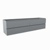 Mondiaz Hay Meuble sous vasque - 190x45x50cm - 4 tiroirs - softclose - 1 découpe gauche - Plata SW1016227