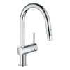 GROHE Minta Mitigeur de cuisine - haut - bec pivotant/extensible - 2 types de jets - chrome SW225337