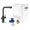 GROHE Blue Professional mitigeur cuisine - bec en L - eau pétillante - velvet black (noir) SW1234857