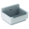 Geberit 300 Basic uitstortgootsteen met stootrand 36.5x46x30cm met gaten voor emmerroster wit SW417676 Geberit 300 Basic uitstortgootsteen met stootrand 36.5x46x30cm met gaten voor emmerroster wit SW417676