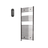 Sanicare HVS Radiateur électrique - 111.8x60cm - 533W - avec télécommande - thermostat - chrome - en bas à gauche - chrome SW1210803