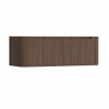 H&R Badmeubelen Juice Meuble sous lavabo - 120x45x40cm - coins arrondis - 2 tiroirs - poignée intégrée - coffee SW1489745