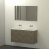 Qisani Slim badmeubelset 120x40x62 met spiegel met softclose lancelot grijs 0 kraangaten SW276983 Qisani Slim badmeubelset 120x40x62 met spiegel met softclose lancelot grijs 0 kraangaten SW276983