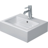 Duravit Vero Fontein - geslepen - met kraangat - met overloop - 45x35cm - met wondergliss - inclusief bevestiging - wit 0300307