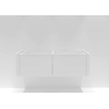 H&R badmeubelen Juice Meuble sous vasque - 140x45x40cm - angles arrondis - 2 tiroirs - poignée intégrée - blanc brillant SW867587
