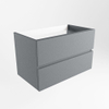 Mondiaz VICA Meuble sous vasque - 80x45x50cm - 2 tiroirs - softclose - Plata SW1016509