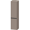 Duravit Ketho.2 Hoge kast - met 2 deuren - 40x176x36cm links - met tip onbasalt - mat basalt (antraciet) SW771861