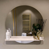 Mondiaz SPOT miroir – Ø 70 cm – avec tablette – Rosee (rose) SW1235592