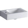 Geberit Icon lave-mains 38x28x13.5cm 1 vasque 1 trou de robinetterie à gauche sans trop-plein Céramique Blanc brillant SW89976