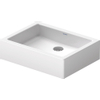Duravit Vero lavabo à poser dessous meulé avec fixation 50x38cm sans trop-plein avec WonderGliss blanc 0291342