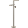 Villeroy & Boch Antao 1 greeps staande badkraan - Brushed Nickel (rvs) SW974041