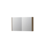 INK SPK1 spiegelkast – 100x60x14 cm – 2 deuren, dubbelzijdige spiegeldeuren – Zuiver Eiken mat SW493708