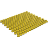 La Mosaic Factory Venice carreau mosaïque - 31,5x29,4cm - carrelage mural - Rond - Porcelaine Jaune brillant SW62304