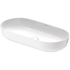 Duravit Luv vasque à poser 80x40cm sans trou de robinet meulé blanc SW527111