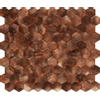 Dune materia mosaics carreau de mosaïque 26x30.2cm corten 6mm mat/brillant marron SW798688