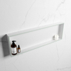 Mondiaz Easy nis 29.5x89.5x8cm voor Inbouw/opbouw 1 open vak Solid surface Talc/Greey SW643700