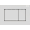 Geberit Sigma20 bedieningsplaat - 2-toets spoeling - rechthoekige knoppen - matwit easy-to-clean/wit - dualflush - mat wit SW420189