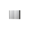 INK SPK1 armoire de toilette – 80 x 60 x 14 cm – 2 portes, portes-miroir double face – Blanc haute brillance SW493559